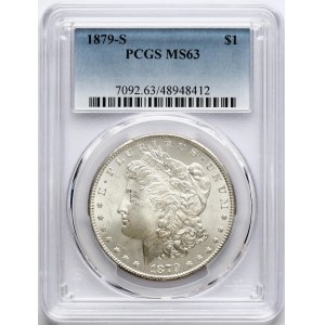 Dollaro USA Morgan 1879 S PCGS MS 63