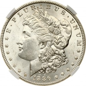Dollaro Morgan USA 1886 NGC MS 63