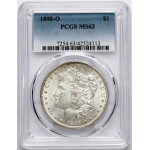 USA Morgan Dollar 1898 O NGC MS 63