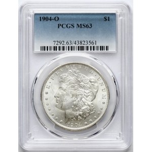 USA Morgan Dollar 1904 O PCGS MS 63