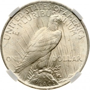 USA Frieden Dollar 1923 NGC MS 63