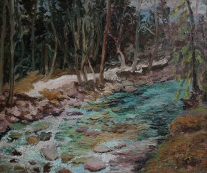 Alicja Jasiewicz-Walczak, Martwa natura z kwiatami w wazonie