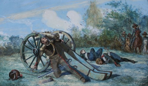 Jan Rosen Śmierć kpt. Orlikowskiego pod Majdankiem 23 maja 1831 roku