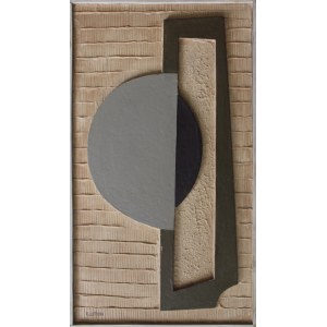 Boleslaw Utkin, Vertical composition with gray semicircle