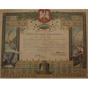 Diploma of sub-master of the Assembly of Butchers in Lodz,