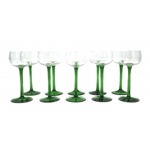 Kieliszki do wina art déco 10 szt.,
