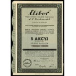Poland, Elibor, 5 shares of 100 zloty = 500 zloty, 1934, Warsaw