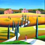 Luiza LOS-PŁAWSZEWSKA (b. 1963), A winding road home, from the series: "Tuscany", 2025