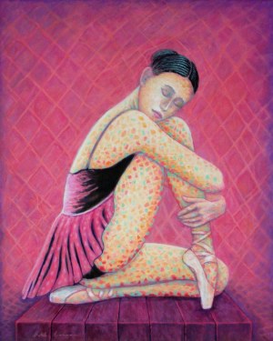 Bohdan Wincenty ŁOBODA (ur. 1952), Balerina ciemnoróżowa, 2025