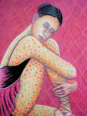 Bohdan Wincenty ŁOBODA (ur. 1952), Balerina ciemnoróżowa, 2025