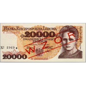PRL, 20000 zł 1.02.1989, WZÓR, No. 1969, seria A