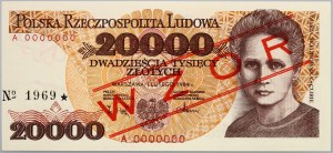 PRL, 20000 zloty 1.02.1989, MODEL, No. 1969, series A
