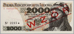 People's Republic of Poland, 2000 zloty 1.06.1979, MODEL, No. 2215, series S