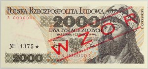 People's Republic of Poland, 2000 zloty 1.06.1979, MODEL, No. 1375, series S
