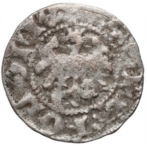 Władysław Jagiełło 1386-1434, półgrosz, Kraków, sygnatura F‡