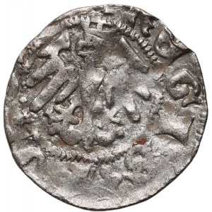 Władysław Jagiełło 1386-1434, półgrosz, Kraków, sygnatura F‡