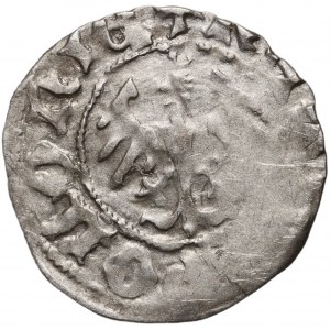 Władysław Jagiełło 1386-1434, półgrosz, Kraków, sygnatura F‡
