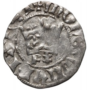 Władysław Jagiełło 1386-1434, półgrosz, Kraków, sygnatura F‡