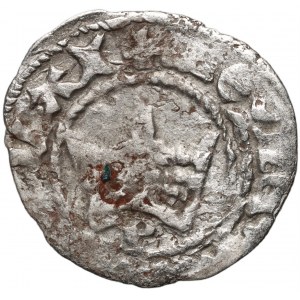 Władysław Jagiełło 1386-1434, półgrosz, Kraków, sygnatura P