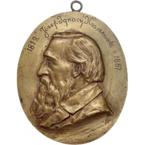 Polska, medalion z 1887 roku, Józef Ignacy Kraszewski, Godecki