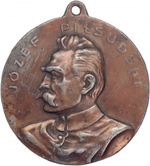 Second Republic, medallion with an image of Jozef Pilsudski