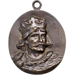 II RP, medalion z 1925 roku, Bolesław Chrobry, rzadki