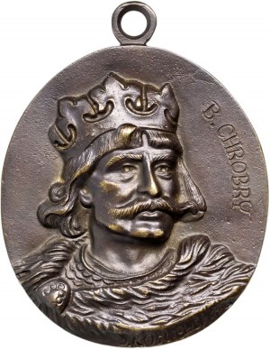 II RP, medallion dated 1925, Bolesław Chrobry, rare