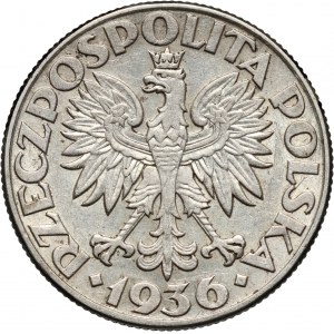 II RP, 2 złote 1936, Warszawa, Żaglowiec