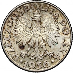 II RP, 2 złote 1936, Warszawa, Żaglowiec