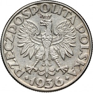II RP, 2 złote 1936, Warszawa, Żaglowiec