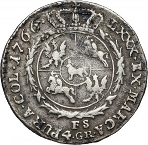 Stanislaw August Poniatowski, gold 1766 FS, Warsaw