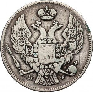 Zabór rosyjski, Mikołaj I, 30 kopiejek = 2 złote 1835 MW, Warszawa