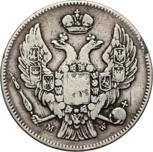 Russian partition, Nicholas I, 30 kopecks = 2 zlotys 1835 MW, Warsaw
