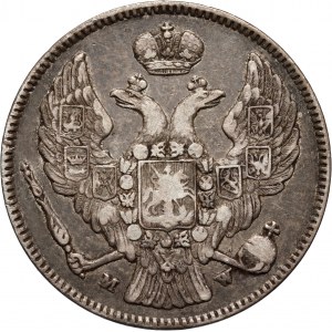 Zabór rosyjski, Mikołaj I, 30 kopiejek = 2 złote 1835 MW, Warszawa