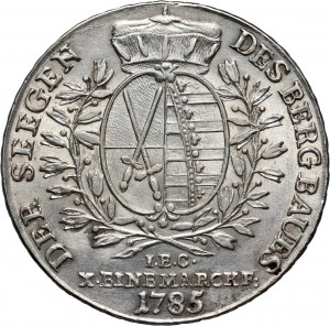 Germany, Saxony, Friedrich August III, Thaler 1785 IEC, Dresden