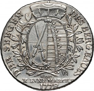 Germany, Saxony, Friedrich August III, Thaler 1778 EDC, Dresden