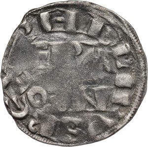 France, Philip II Augustus 1180-1223, Denar ND, Arras
