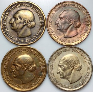 Germany, set of Notgelds 10000 Mark 1923, (4 pieces)
