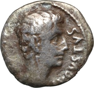 Roman Empire, Octavian Augustus 27 BC-14 AD, Denar, Cesar Augusta