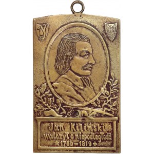 II RP, plakieta, Jan Kiliński, odlew na podstawie Szatznajdera