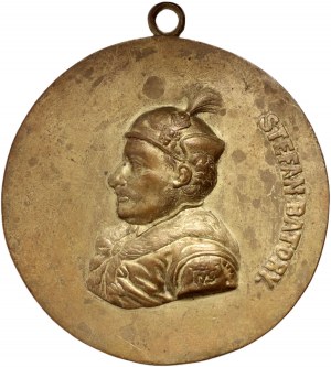 II RP, medallion, Stefan Batory, cast on Minter base