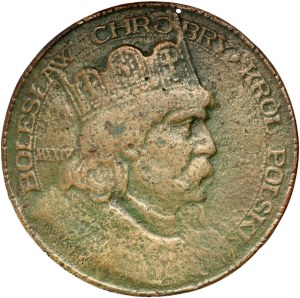 II RP, medal, 900th anniversary of the coronation of Boleslaw the Brave, cast based on J. Wysocki