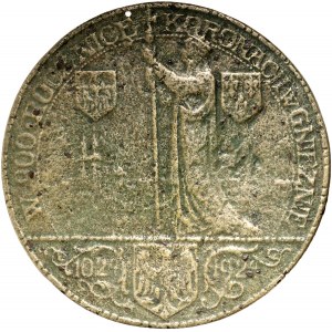 II RP, medal, 900. rocznica koronacji Bolesława Chrobrego, odlew na podstawie J. Wysockiego