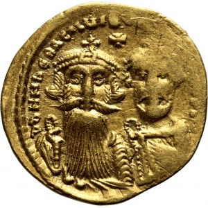 Byzantine Empire, Heraclius and Heraclius Constantine 610-641, Solidus, Constantinople
