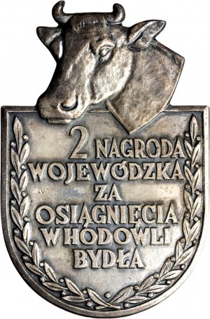 II RP, one-sided plaque, 2nd Provincial Award for Achievement in Cattle Breeding