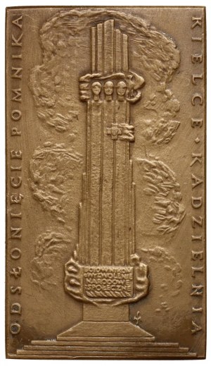 People's Republic of Poland, 1979 plaque, 35th anniversary of the People's Republic of Poland, unveiling of the monument, Kielce Kadzielnia