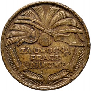 II RP, award medal of 1926, Pomeranian Chamber of Agriculture, For Fruitful Work in Agriculture