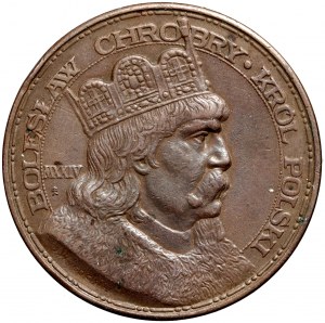 Second Republic, medal dated 1924, 900th Anniversary of the Coronation of Boleslaw the Brave