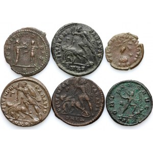 Roman Empire, 3rd-4th century coin set (6 pieces)