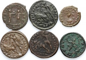 Roman Empire, 3rd-4th century coin set (6 pieces)